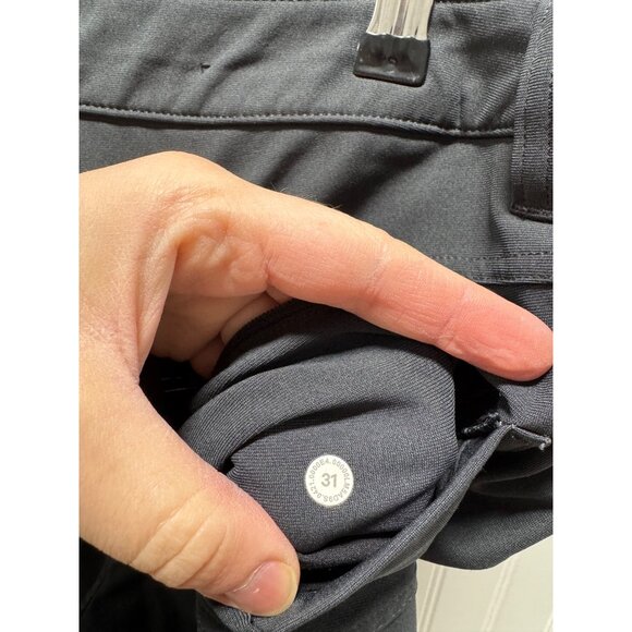 Lululemon ABC Slim-Fit Pant 32" *Warpstreme Men’s Black Size 31 - Picture 6 of 7
